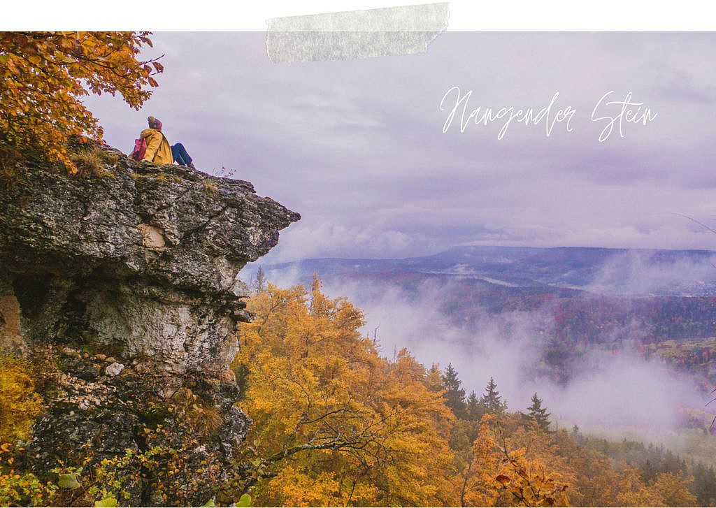  Hangender Stein - Traufgang Zollernburgpanorama Schwäbische Alb