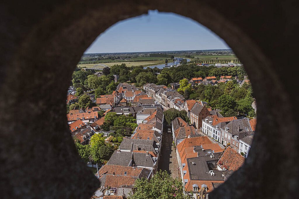 Schönster Blick über Doesburg vom Kirchturm aus