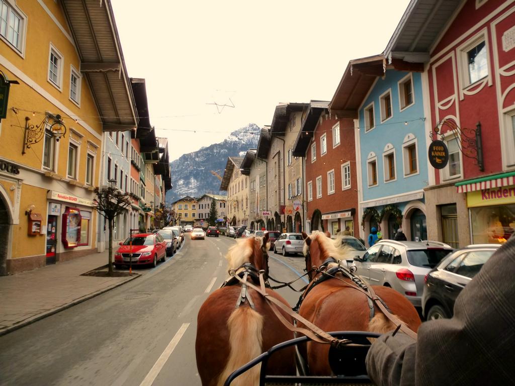 Pferdeschlittenfahrt durch Golling
