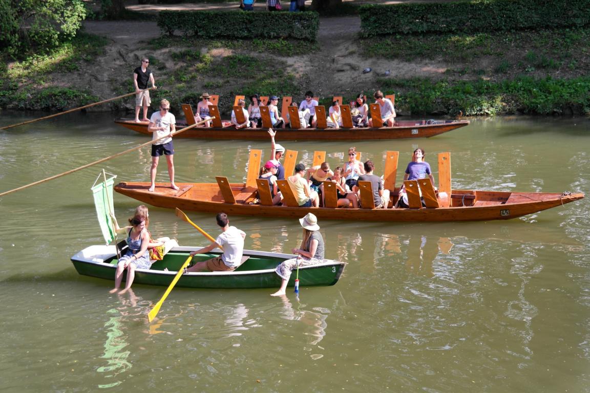 Stocherkahnfahren in Tübingen